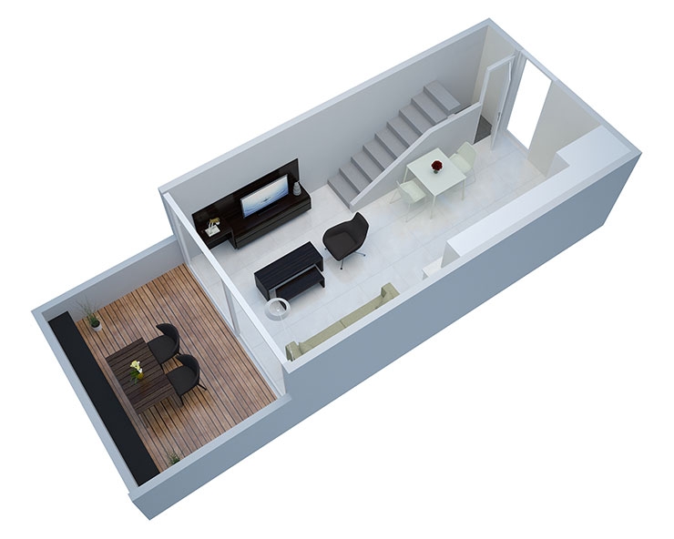 Apartment in Palermo Hollywood Floorplan