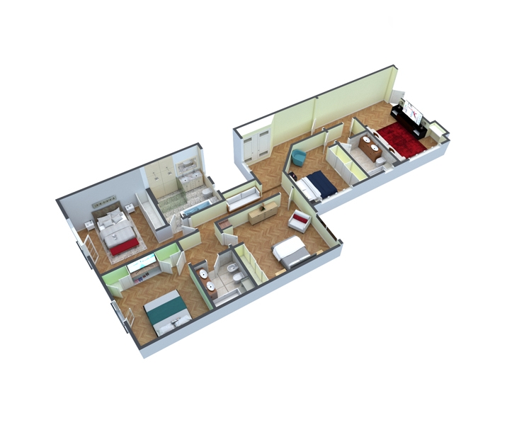 Apartment in Recoleta Floorplan
