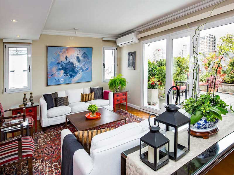 Impressive Three Bedroom Penthouse with BBQ in Prime Recoleta Location